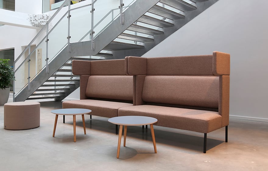 Office sofas and office coffee tables.